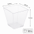 Pojemnik krystaliczny 100 ml fingerfood 5,9 x 5,9 x 5,4 cm - 50 szt.