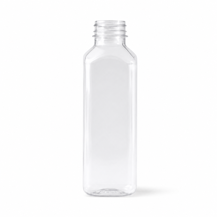 Butelka transparentna rPET 250 ml kwadratowa - 200 szt