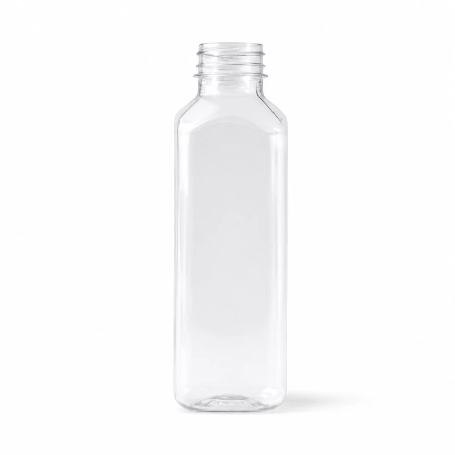 Butelka transparentna rPET 250 ml kwadratowa - 200 szt