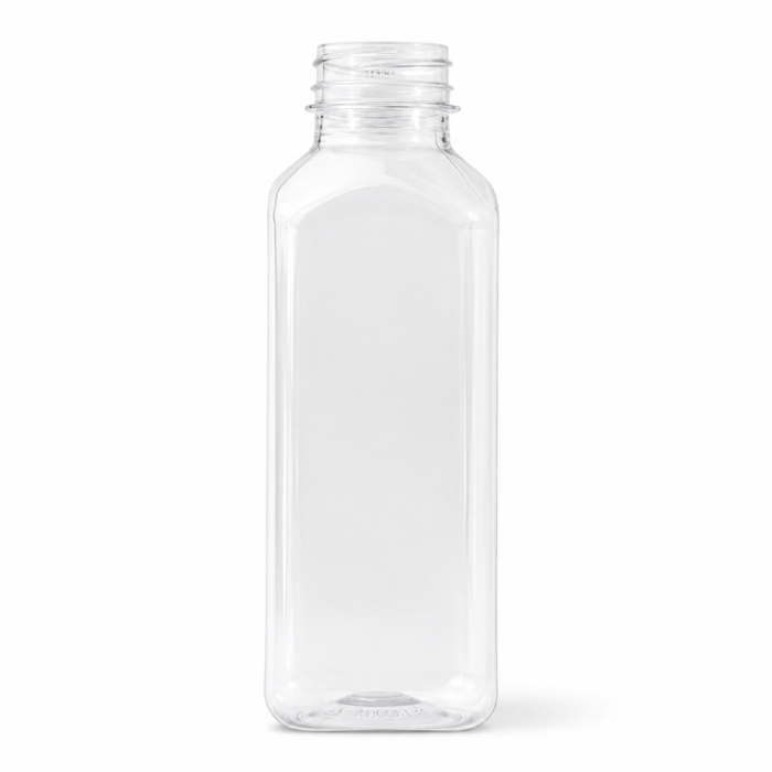 Butelka transparentna rPET 480 ml kwadratowa - 100 szt
