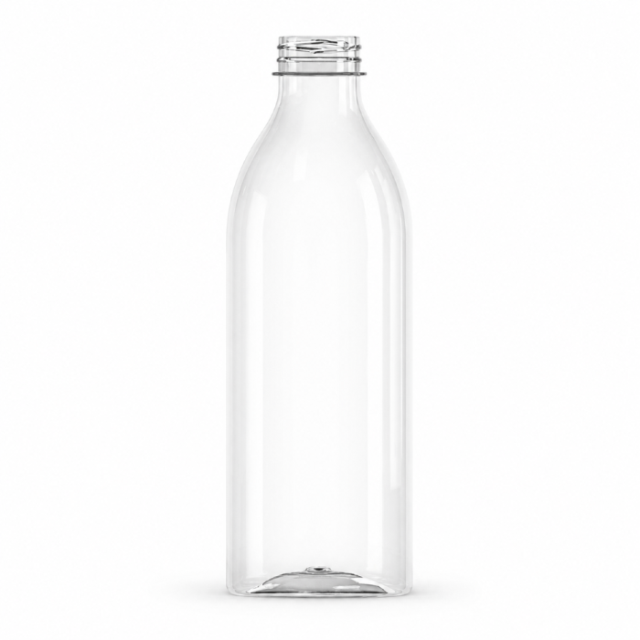 Butelka transparentna rPET 1000 ml okrągła - 100 szt