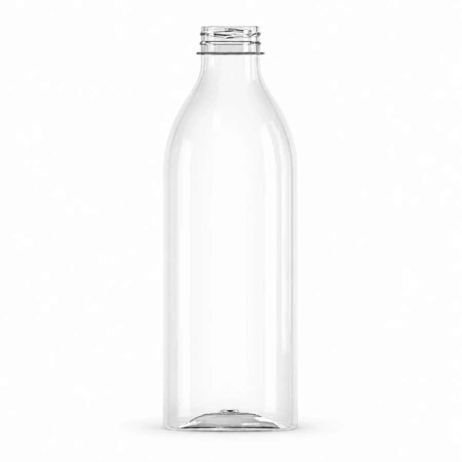 Butelka transparentna rPET 1000 ml okrągła - 100 szt