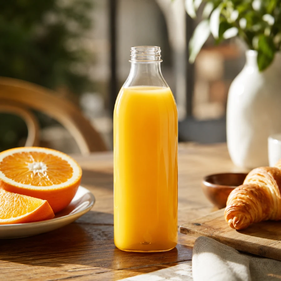 Butelka transparentna rPET 1000 ml okrągła - 100 szt