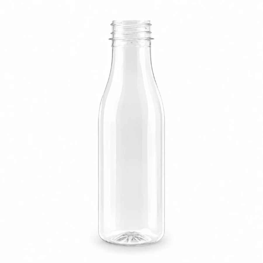Butelka transparentna rPET 400 ml okrągła - 100 szt