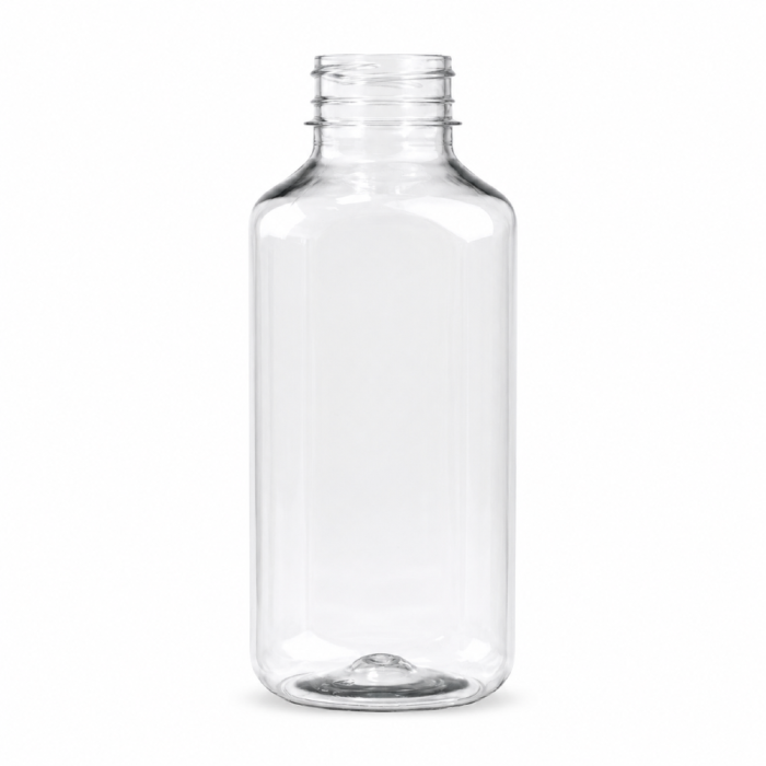 Butelka transparentna rPET 400 ml kwadratowa - 100 szt