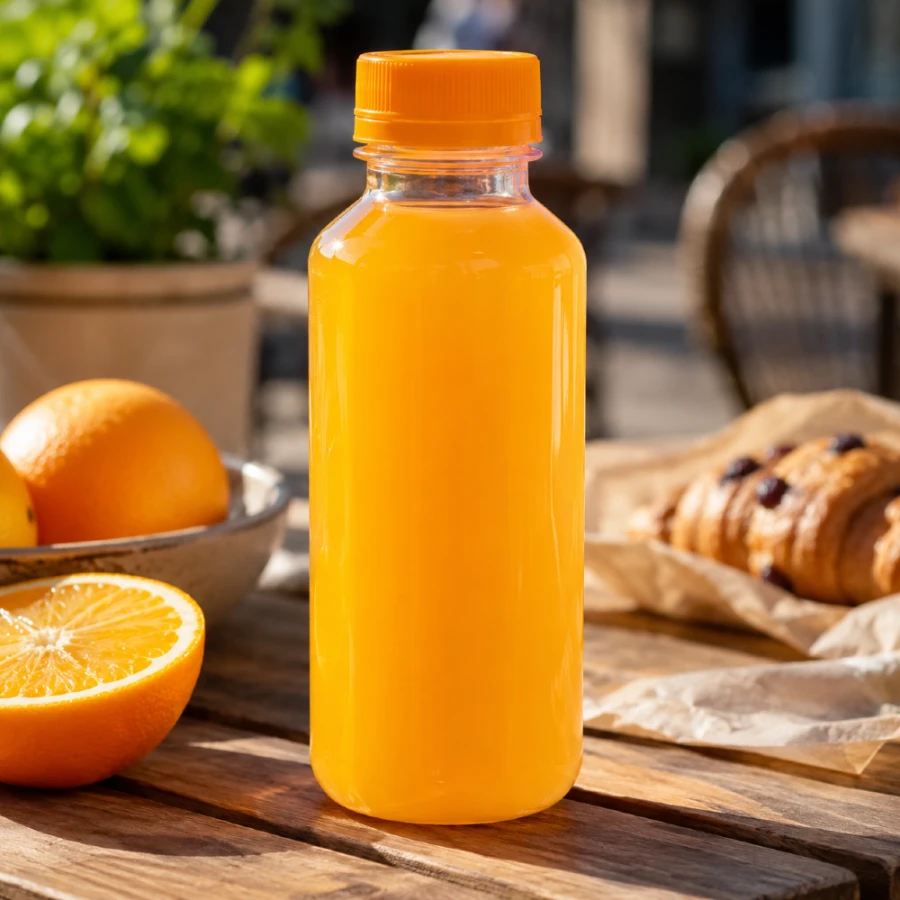 Butelka transparentna rPET 400 ml kwadratowa - 100 szt