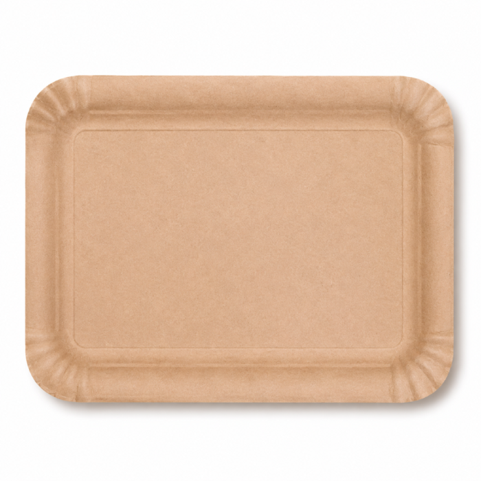 Tacka papierowa prostokątna KRAFT brązowa, 13 x 20 cm - 100 szt.