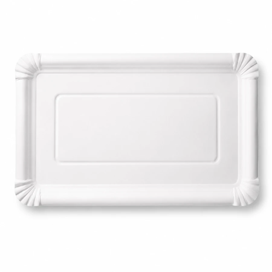 Tacka papierowa prostokątna biała, 33 x 19 cm - 125 szt.
