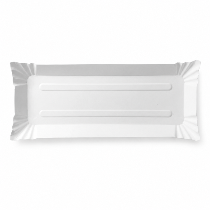 Tacka papierowa prostokątna biała "Ryba", 33 x 14 cm - 500 szt.
