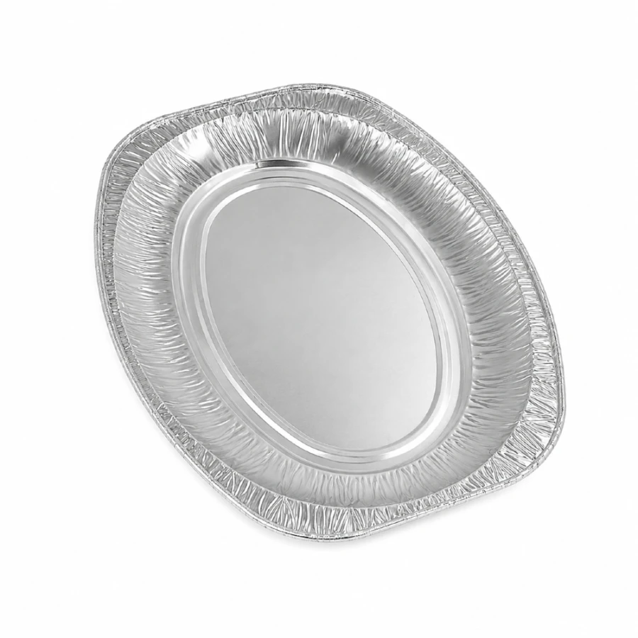 Taca aluminiowa owal, 35 x 24,5 cm - 3 sztuki