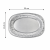 Taca aluminiowa owal, 35 x 24,5 cm - 3 sztuki