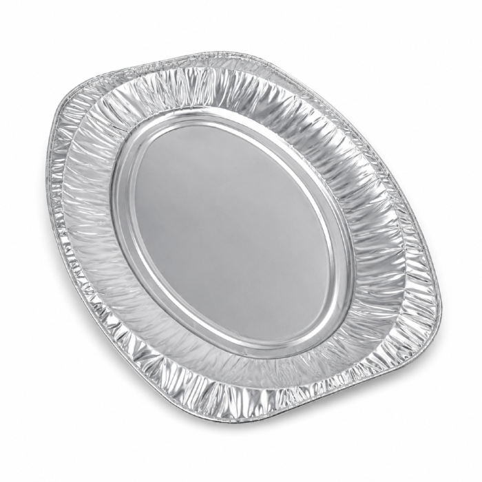 Taca aluminiowa owalna, 43 x 29 cm - 3 sztuki
