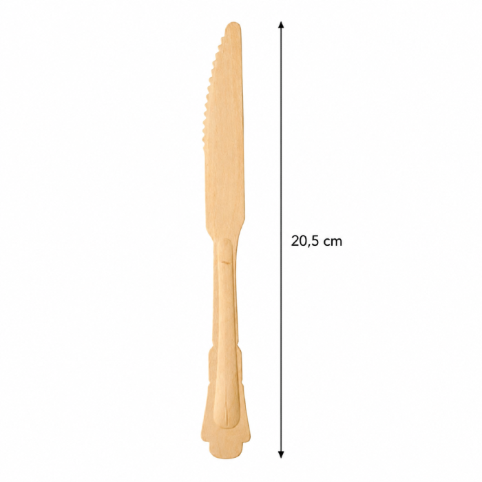 Drewniane noże Vintage 20,5 cm - 50 sztuk