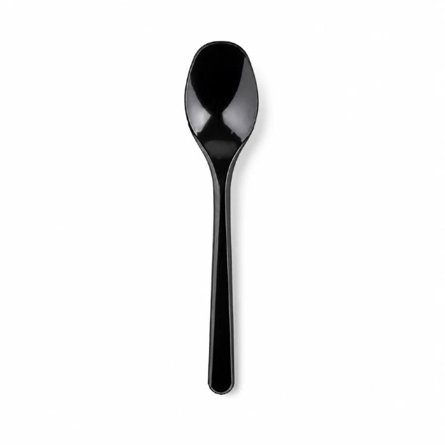 Łyżeczka wielokrotnego użytku Superior czarna 12,5 cm PS - 50 sztuk