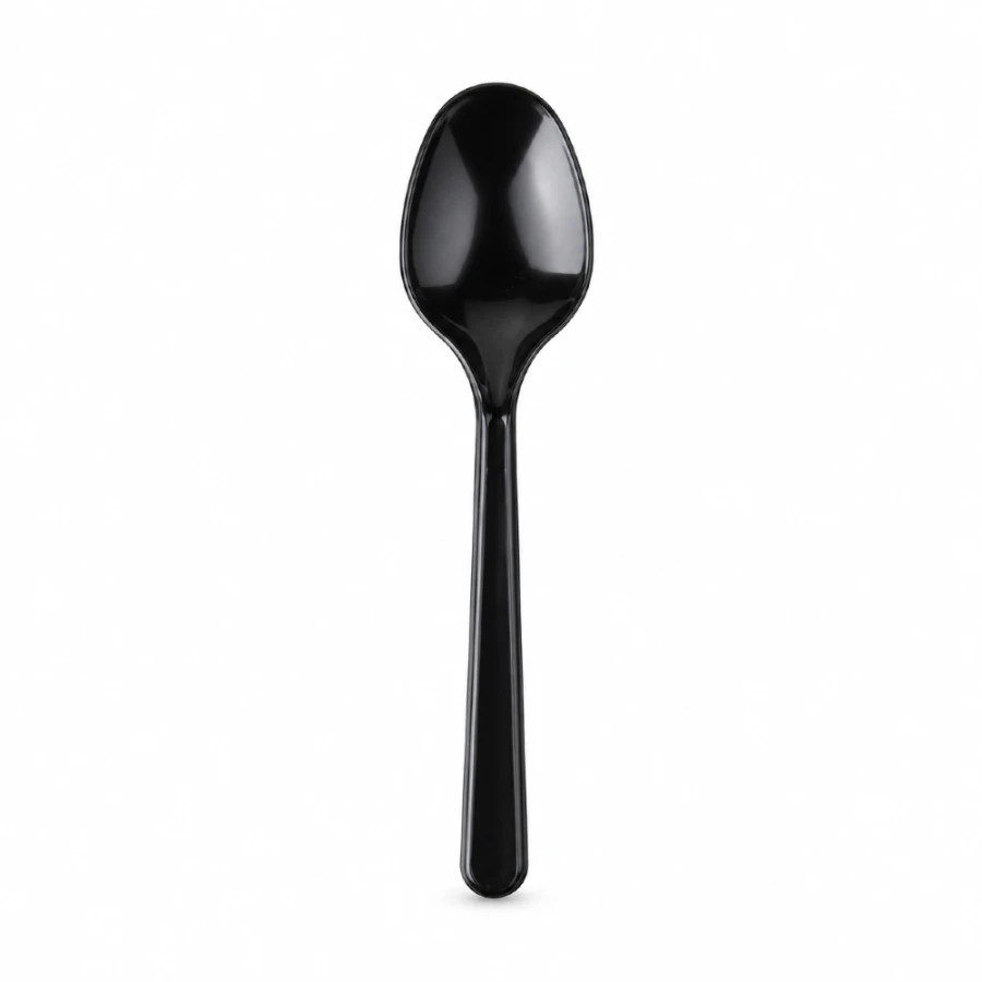 Łyżka wielokrotnego użytku Superior czarna 18 cm PS - 50 sztuk