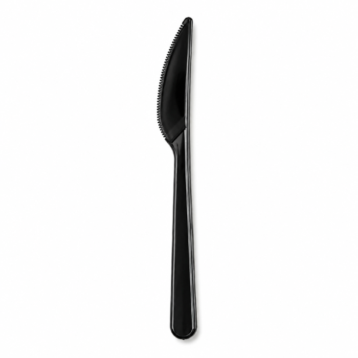 Nóż wielokrotnego użytku Superior czarny 18 cm PS - 50 sztuk