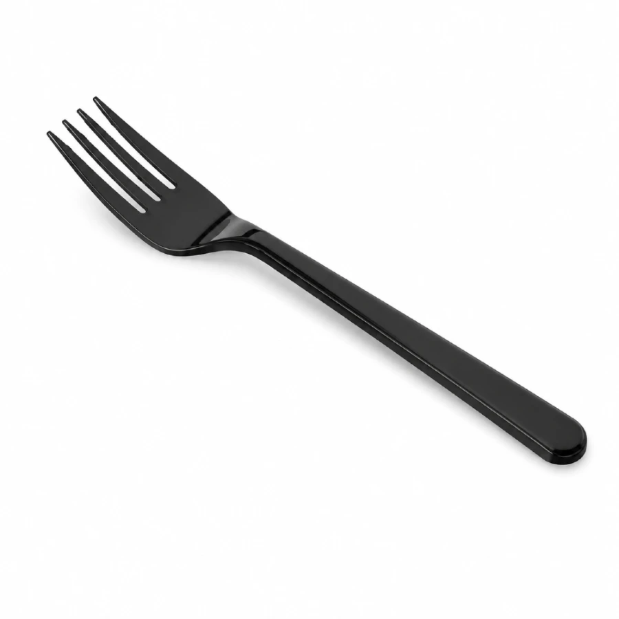 Widelec wielokrotnego użytku Superior czarny 18 cm PS - 50 sztuk