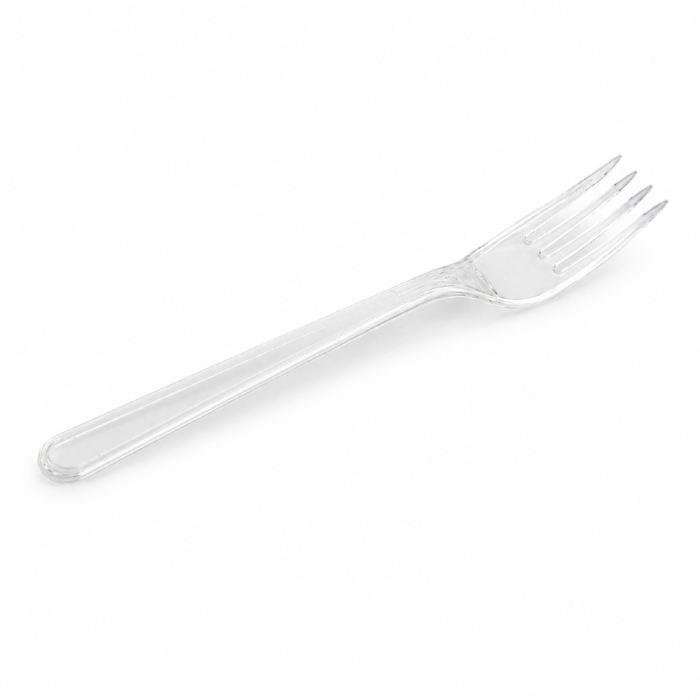 Widelec wielokrotnego użytku Superior transparentny 18 cm PS - 50 sztuk