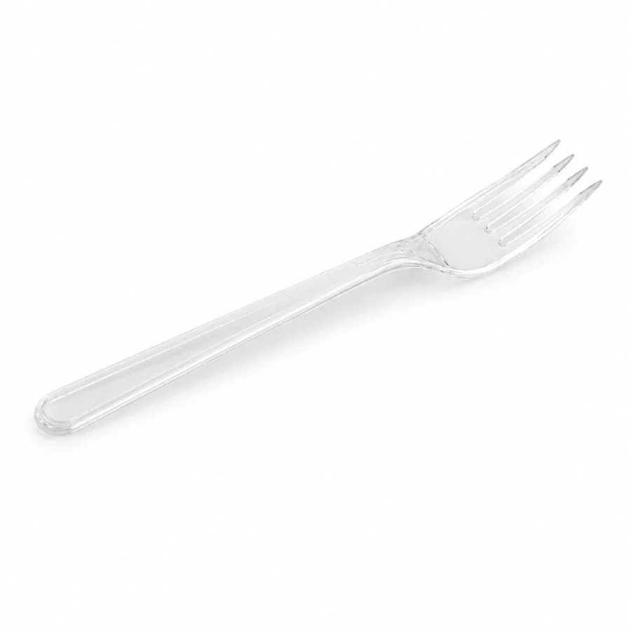 Widelec wielokrotnego użytku Superior transparentny 18 cm PS - 50 sztuk