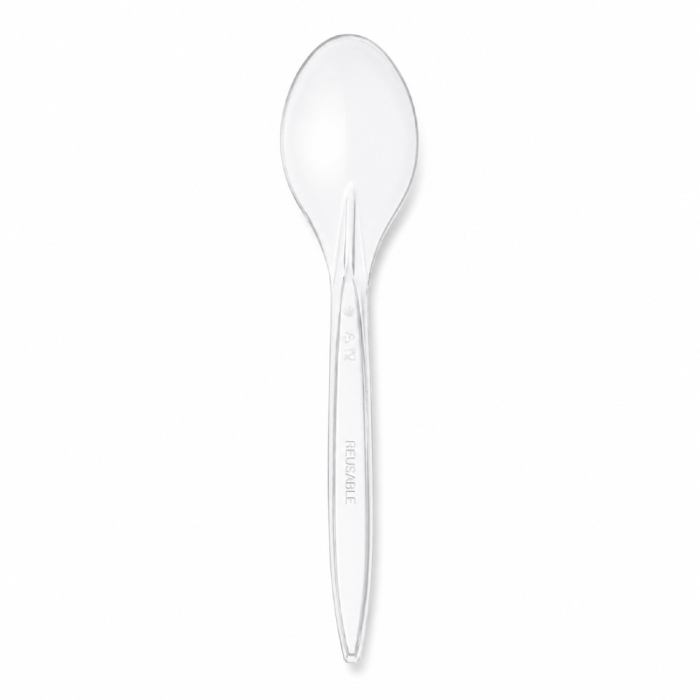 Łyżka transparentna 18 cm z PS - 100 szt.