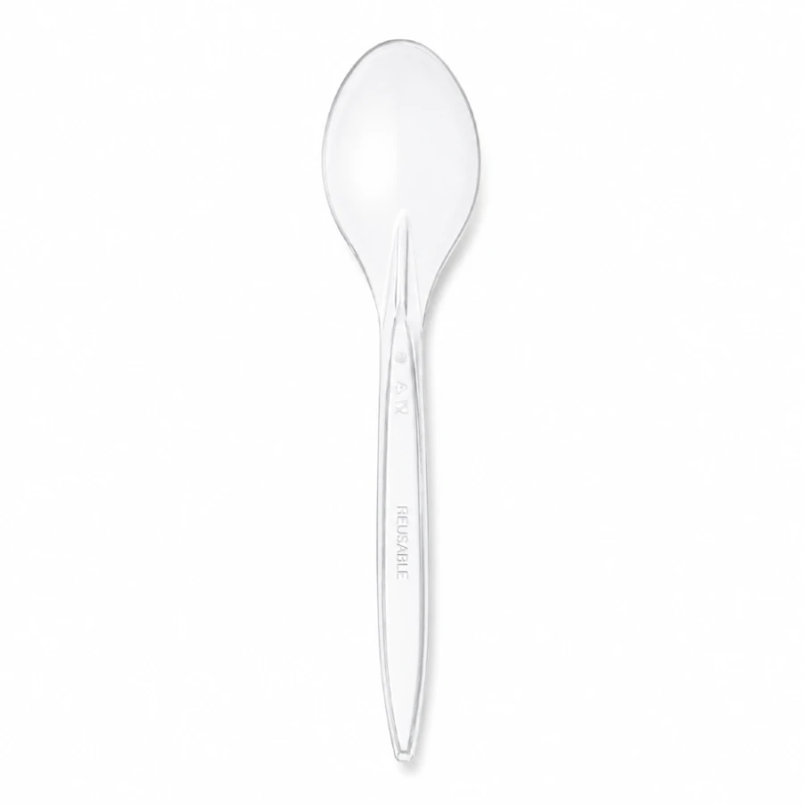 Łyżka transparentna 18 cm z PS - 100 szt.