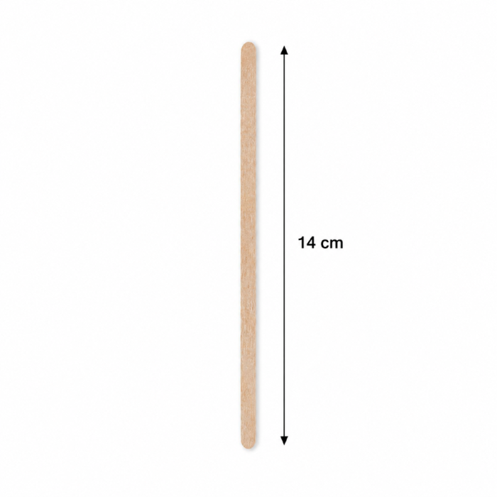 Drewniane mieszadełka do kawy w dyspenserze 14 cm - 1000 sztuk