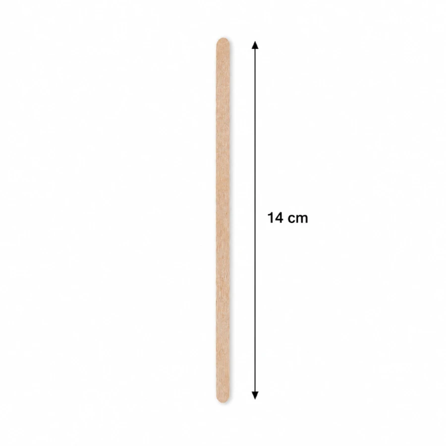 Drewniane mieszadełka do kawy w dyspenserze 14 cm - 1000 sztuk