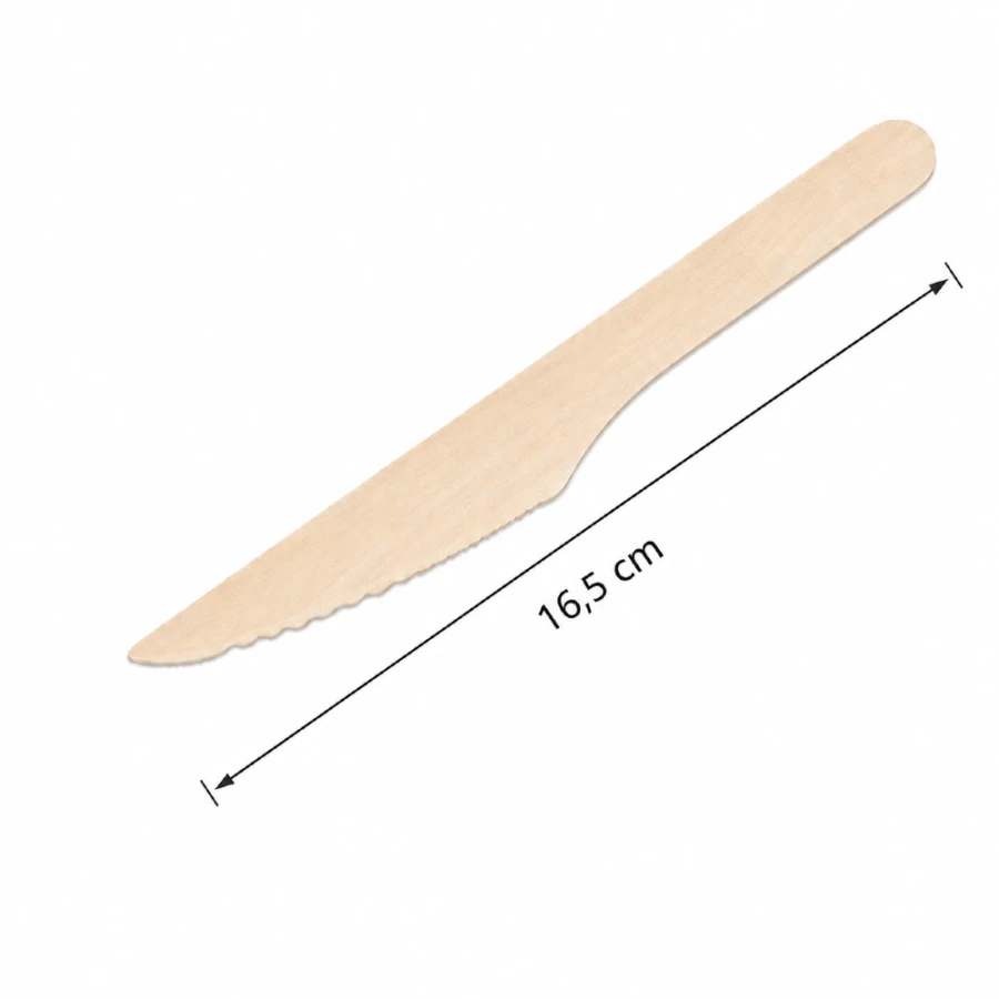 Nóż drewniany 16,5 cm - 100 szt.