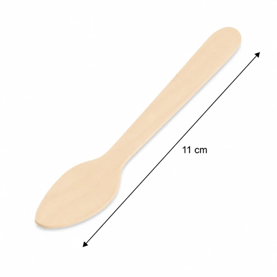 Łyżeczka drewniana 11 cm - 100 szt.
