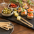 Szczypce do przekąsek 10 cm fingerfood, bambusowe - 50 szt.