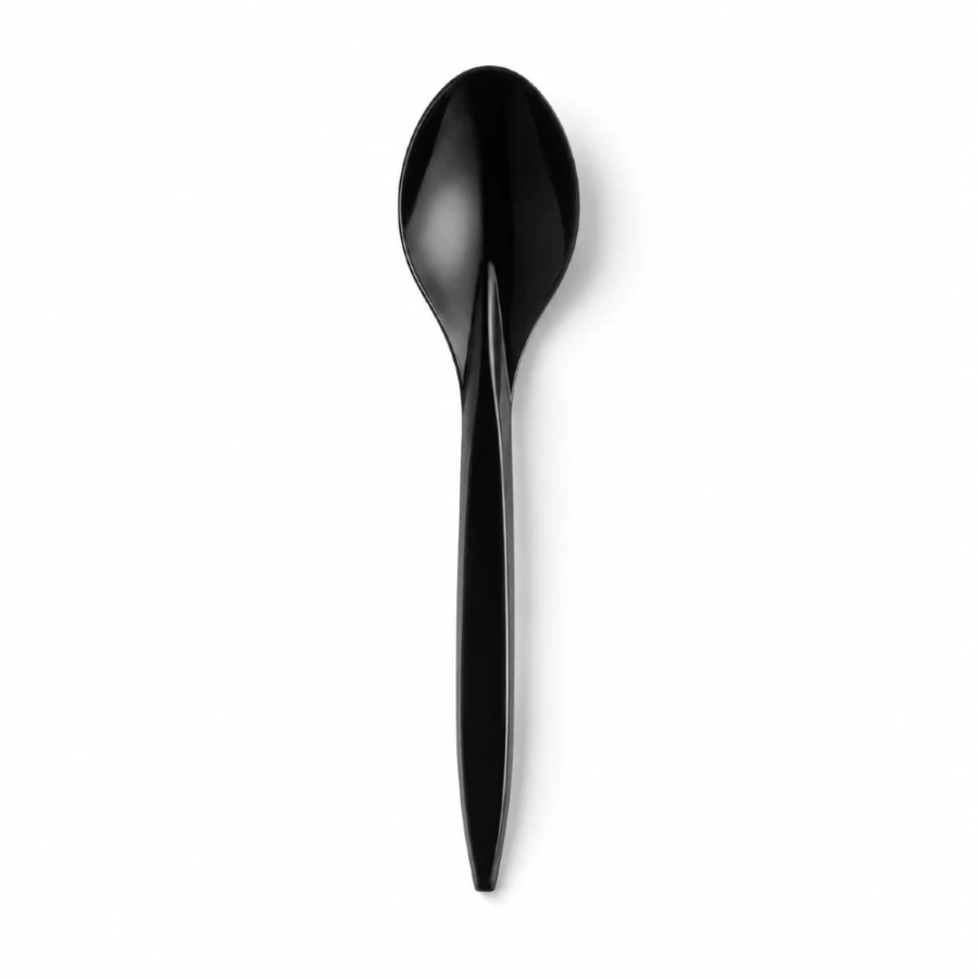 Łyżka czarna 18 cm z PS - 100 szt.