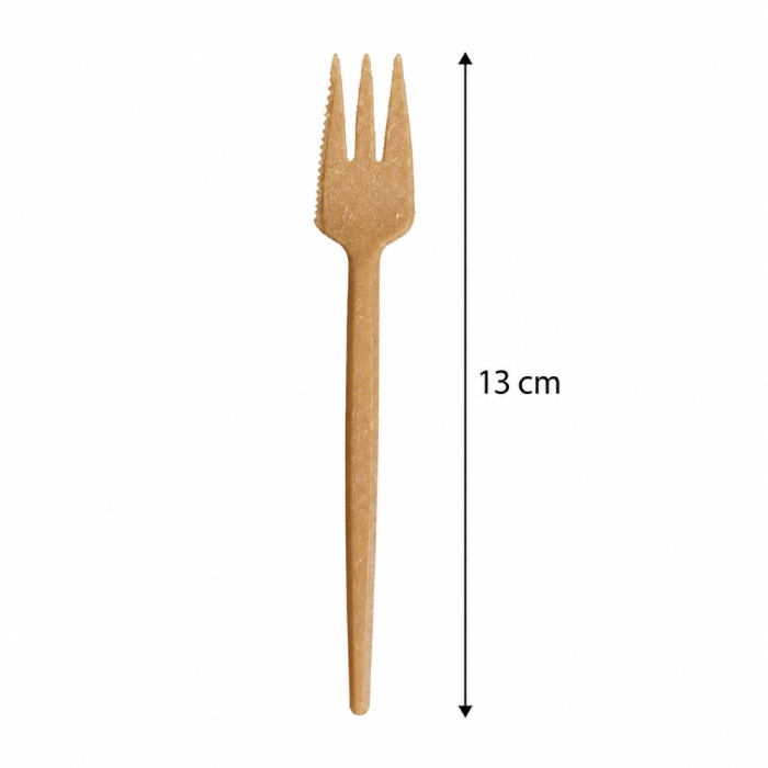 Widelec do ciasta z włókien drzewnych (WPC) 13 cm - 250 szt.
