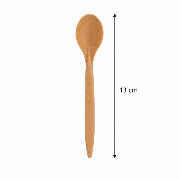 Łyżeczka deserowa z włókien drzewnych (WPC) 13 cm - 100 szt.