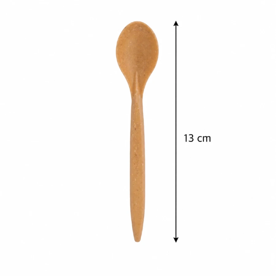 Łyżeczka deserowa z włókien drzewnych (WPC) 13 cm - 100 szt.