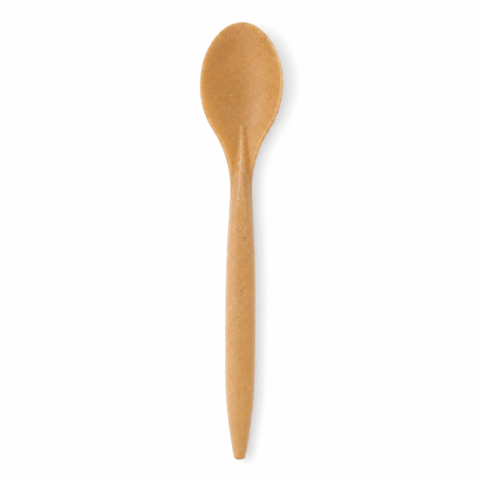Łyżeczka deserowa z włókien drzewnych (WPC) 13 cm - 100 szt.