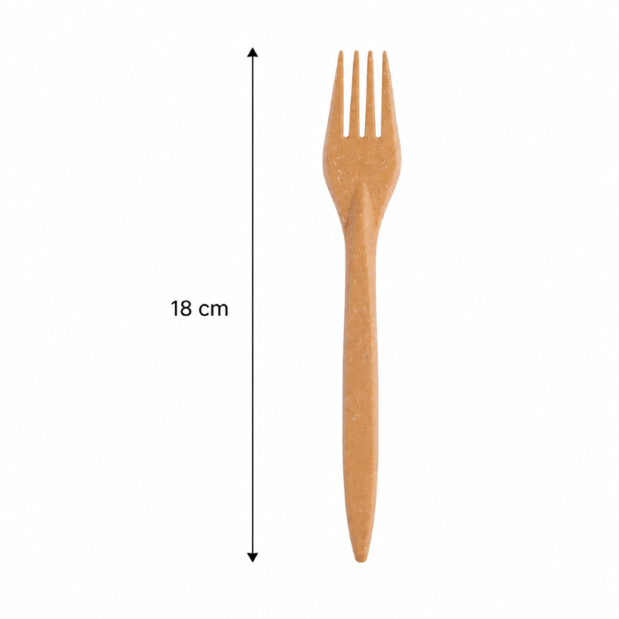 Widelec z włókien drzewnych (WPC) 18 cm - 100 szt.