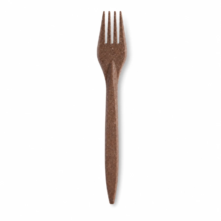 Widelec z włókien drzewnych (WPC) 18 cm ciemny brąz - 100 szt.