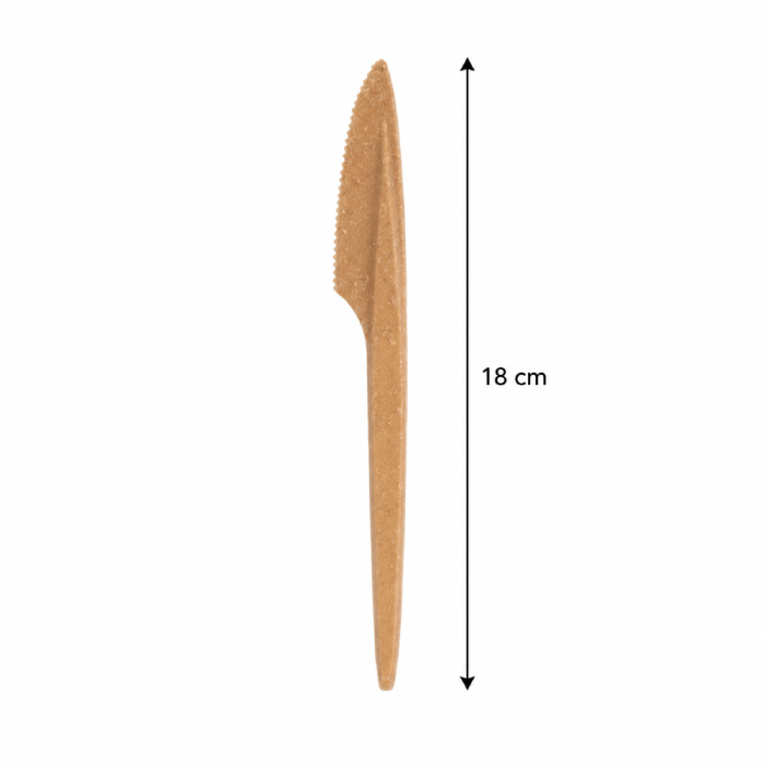 Nóż z włókien drzewnych (WPC) 18 cm - 100 szt.