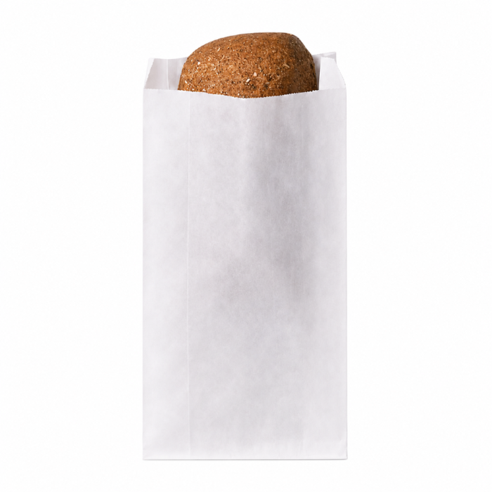 Torebka fałdowa biała 15 cm x 6,5 cm x 28 cm - 1000 sztuk