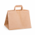 Torba papierowa z uchwytem płaskim kraft 32 cm x 22 cm x 25 cm - 250 sztuk