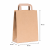 Torba papierowa z uchwytem płaskim kraft 32 cm x 16 cm x 40 cm - 250 sztuk
