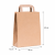 Torba papierowa z uchwytem płaskim kraft 31 cm x 12 cm x 40 cm - 250 sztuk