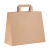 Torba papierowa z uchwytem płaskim kraft 26 cm x 17 cm x 33 cm - 250 sztuk