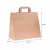 Torba papierowa z uchwytem płaskim kraft 26 cm x 17 cm x 33 cm - 250 sztuk