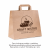Torba papierowa z uchwytem płaskim kraft 26 cm x 17 cm x 30 cm - 250 sztuk
