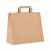 Torba papierowa z uchwytem płaskim kraft 26 cm x 17 cm x 30 cm - 250 sztuk