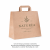 Torba papierowa z uchwytem płaskim kraft 26 cm x 17 cm x 28 cm - 250 sztuk