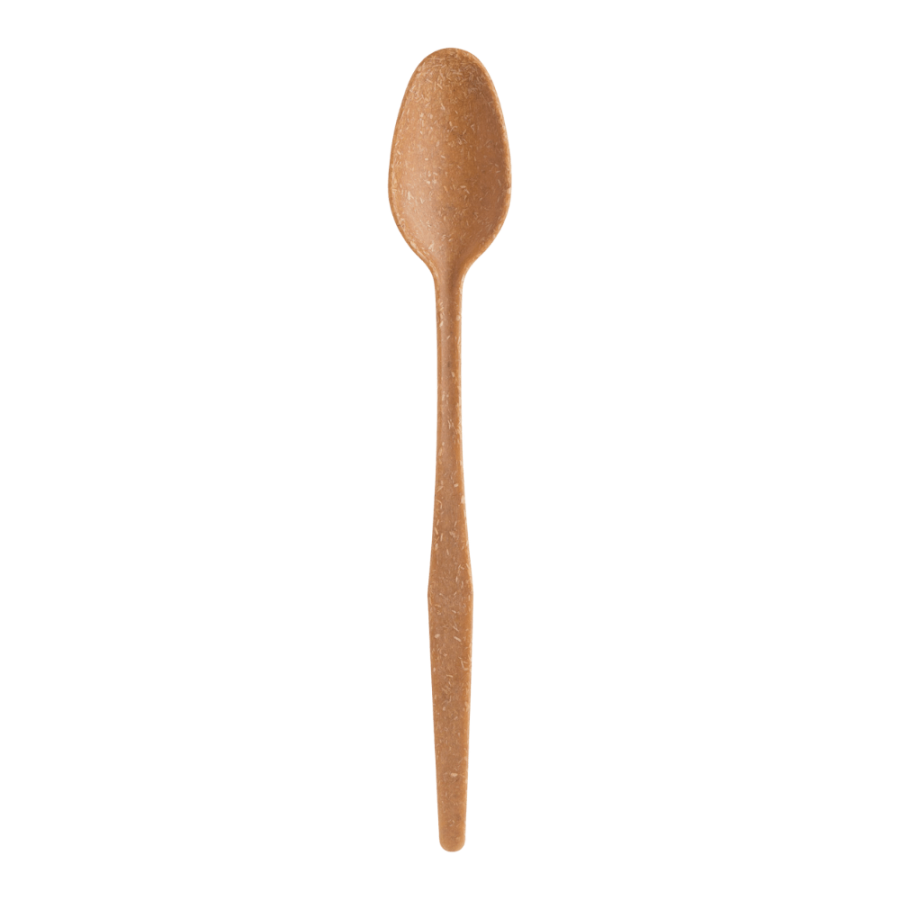 Łyżeczka koktajlowa 18 cm z włókien drzewnych (WPC) - 200 szt.