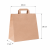 Torba papierowa z uchwytem płaskim kraft 26 cm x 17 cm x 28 cm - 250 sztuk