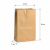 Torebka fałdowa kraft 25 cm x 11 cm x 28 cm - 500 sztuk
